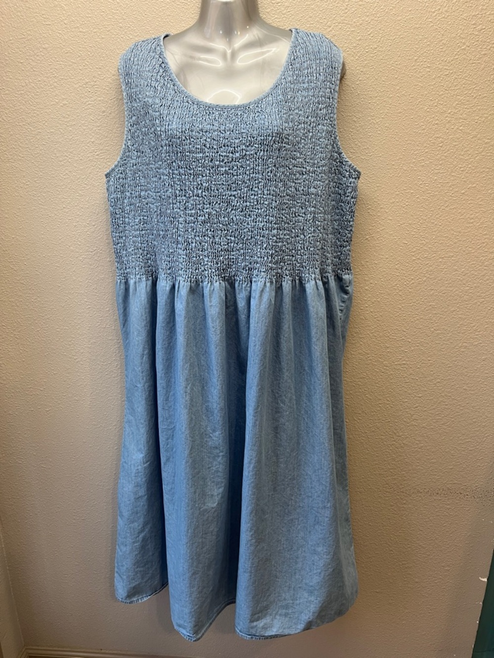 Croft & Barrow chambray midi dress size 2X